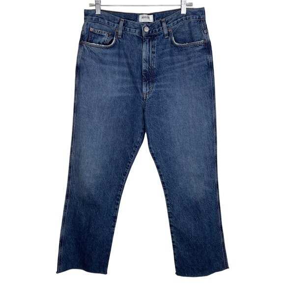 AGOLDE Pinch Waist High Rise Kick Jeans in Symbol Size 31 - Picture 2 of 13